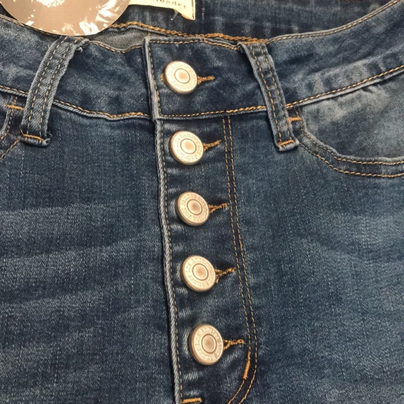 Stevie Hender High Waisted 5 Button Skinny Jeans - Picture 5 of 8